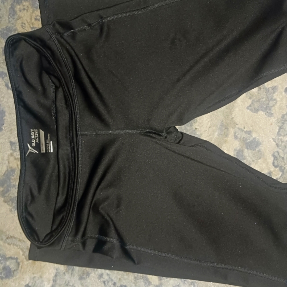 Old Navy active wear black and NOBO polkadot leggings